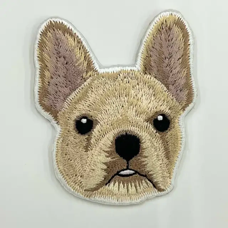 犬の刺繍ワッペン