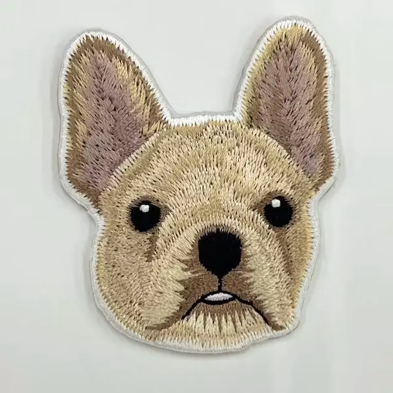 犬の刺繍ワッペン