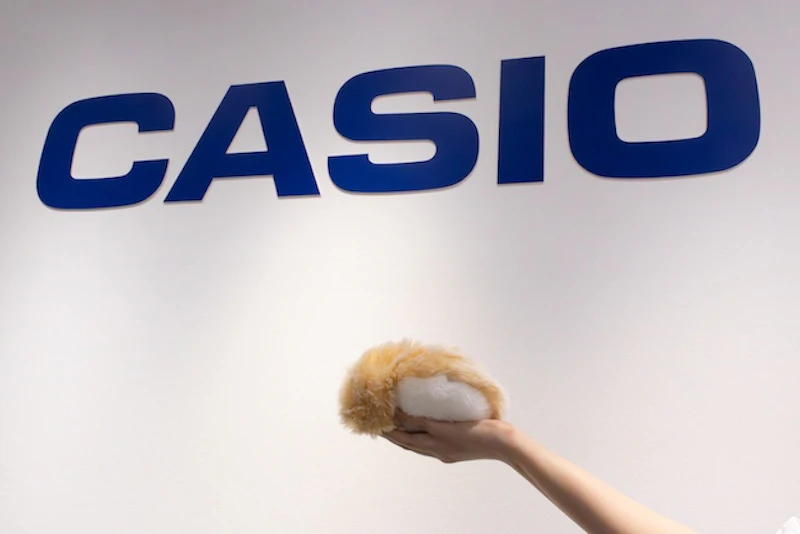 CASIOロゴとモフリン