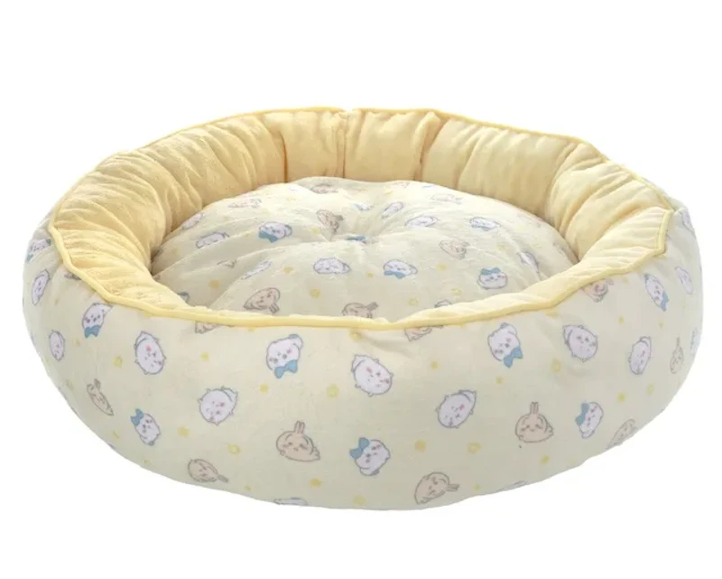 イエローのペットベッド（正面）