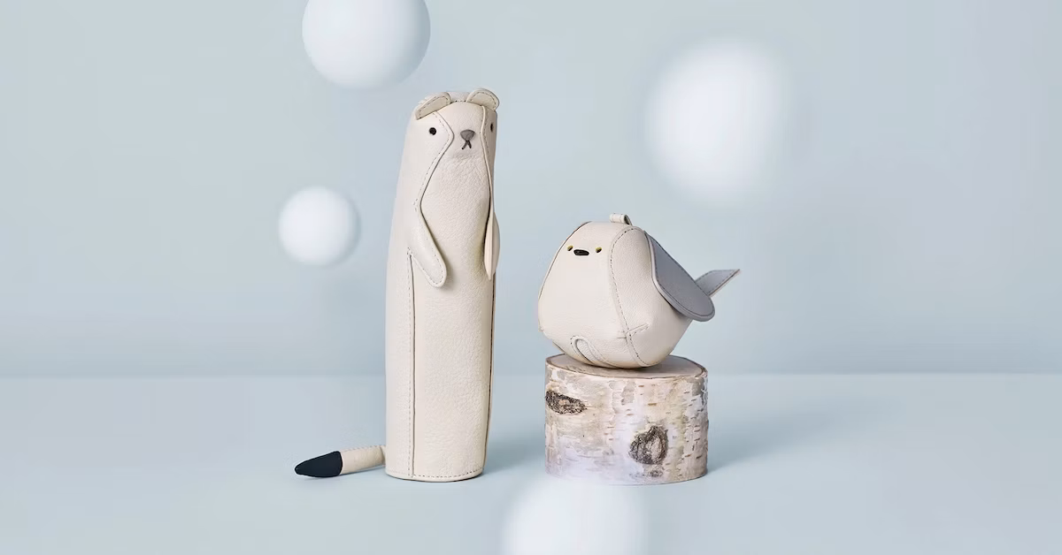 シマエナガとオコジョの愛らしい革小物が登場しました
