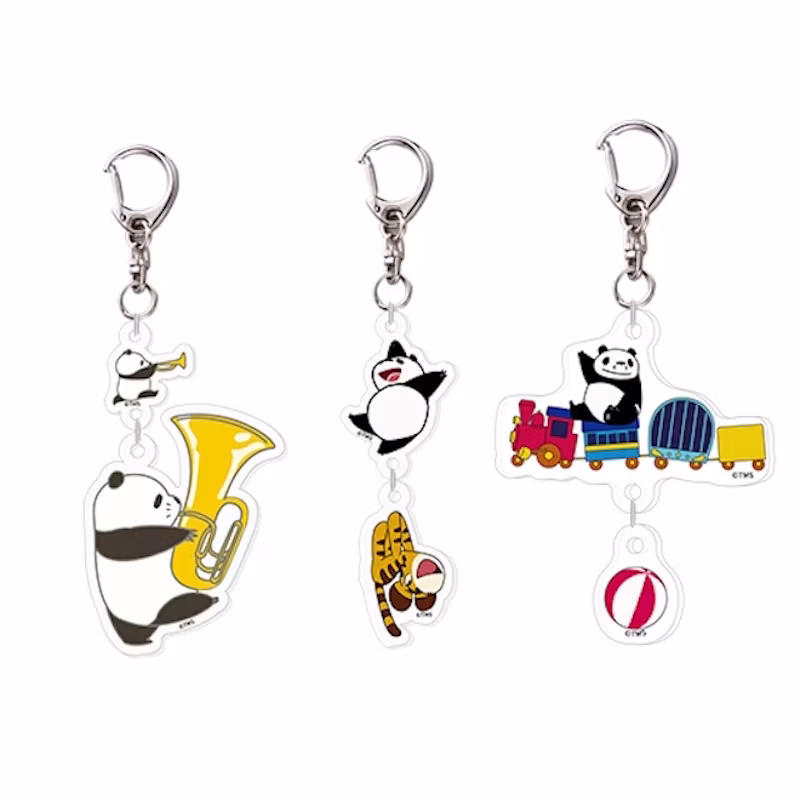 2連アクリルキーホルダー 全3種 各880円