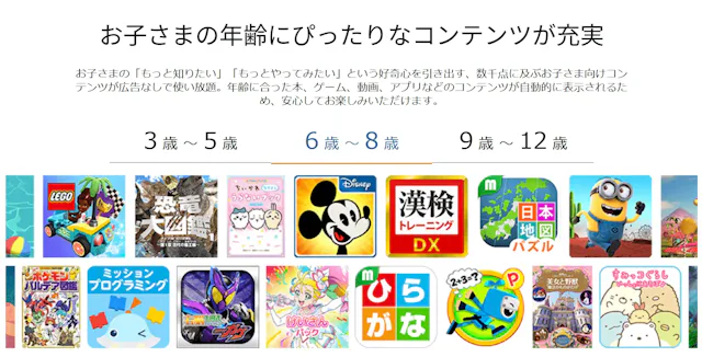 Amazon Kids+(アマゾンキッズプラス)のアプリ情報