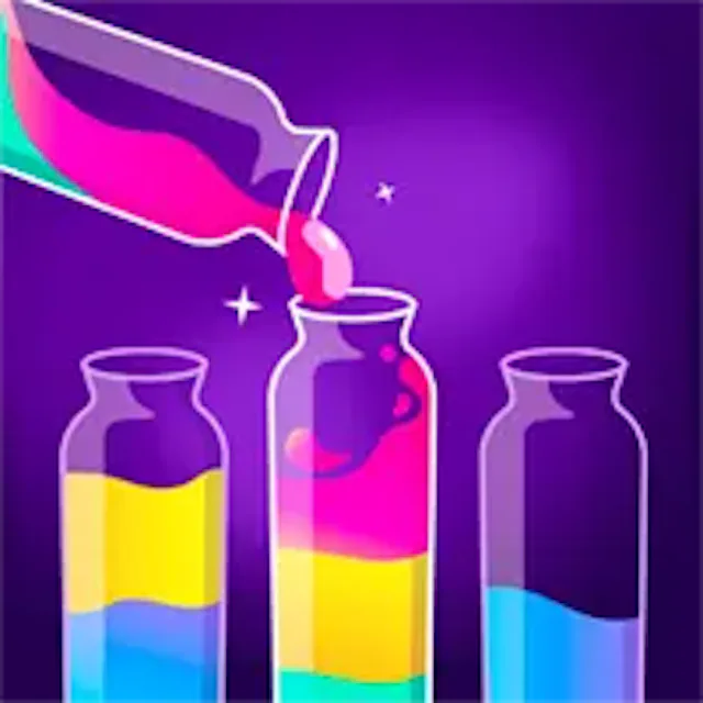 Color Water Sort 試験管・色水色合わせゲームのアイコン