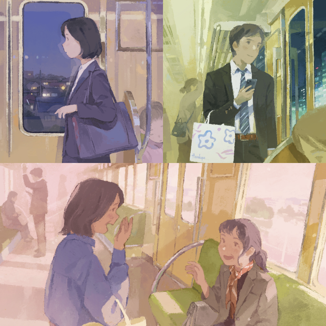 阪急電鉄 企業広告「一生をつくる、一日のそばに。」