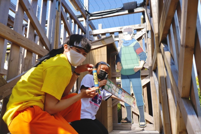 ニジゲンノモリ「NARUTO＆BORUTO 忍里」立体迷路アトラクション「天の