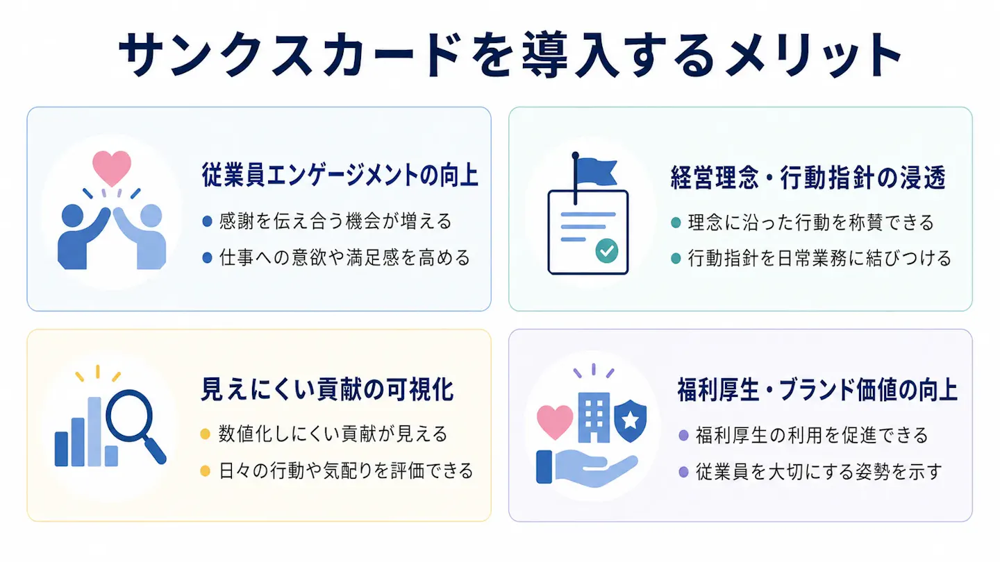 サンクスカードのメリット
