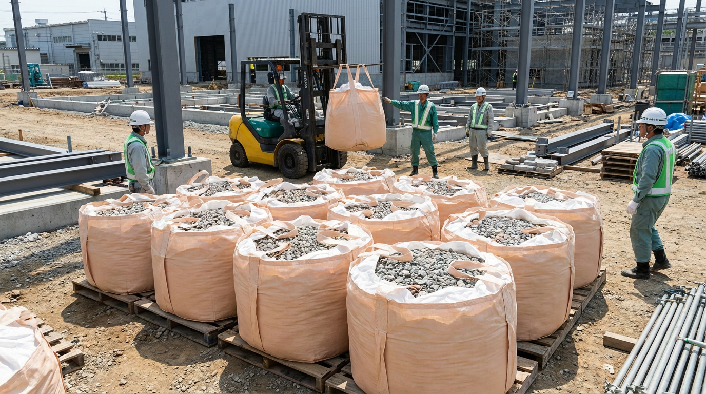 工場・物流倉庫の外構に砂利・割栗石を使うとき、積算担当者が最初に確認すべき5つのこと