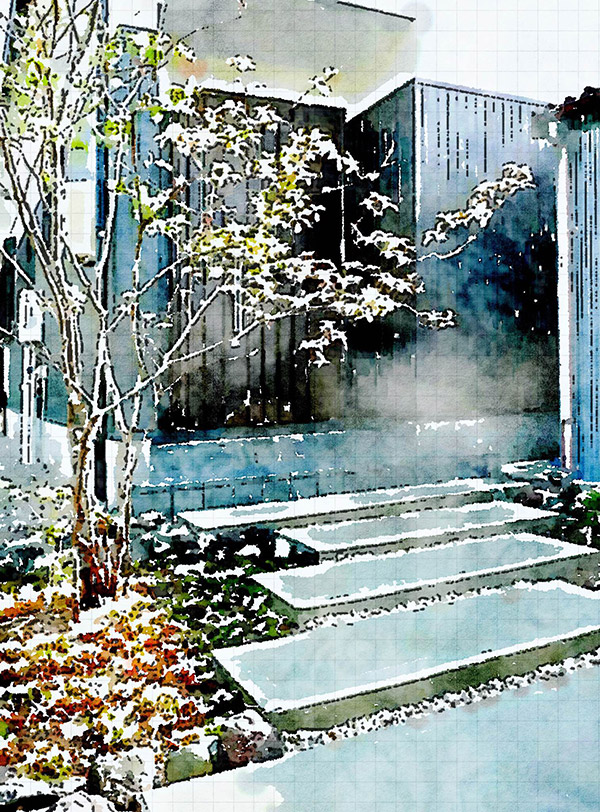 岐阜・六条片田の庭