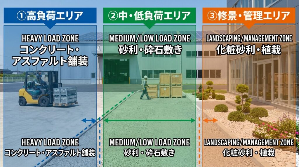 場所による初期コスト(イニシャルコスト)と維持管理費