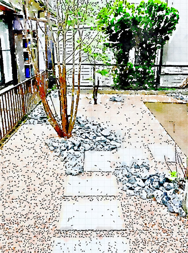 岐阜・上土居の庭