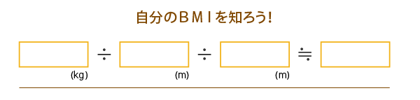 BMIの計算方法を説明する画像