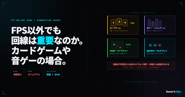 FPS以外でも回線は重要なのか。カードゲームや音ゲーで回線が影響する理由