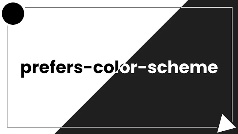 ウェブサイトをCSSでダークモード対応する