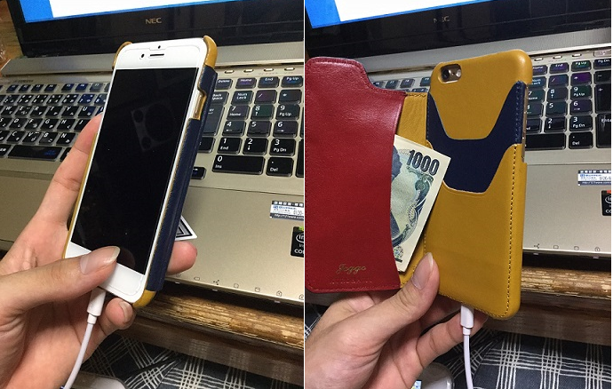 お客様から頂いたiPhone6ウォレットのお写真