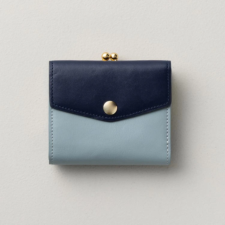 がま口２つ折り財布