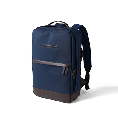 CORDURA® ECO ビジネスバックパック（ミッドナイトネイビー・エスプレッソブラウン）
