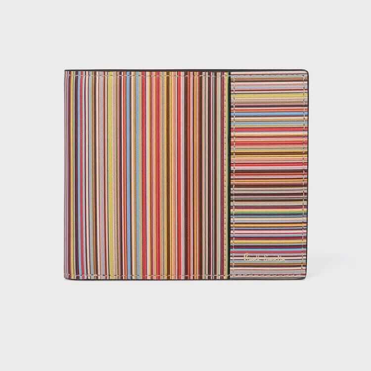 Paul Smith　シグネチャーストライプパッチワーク 2つ折り財布