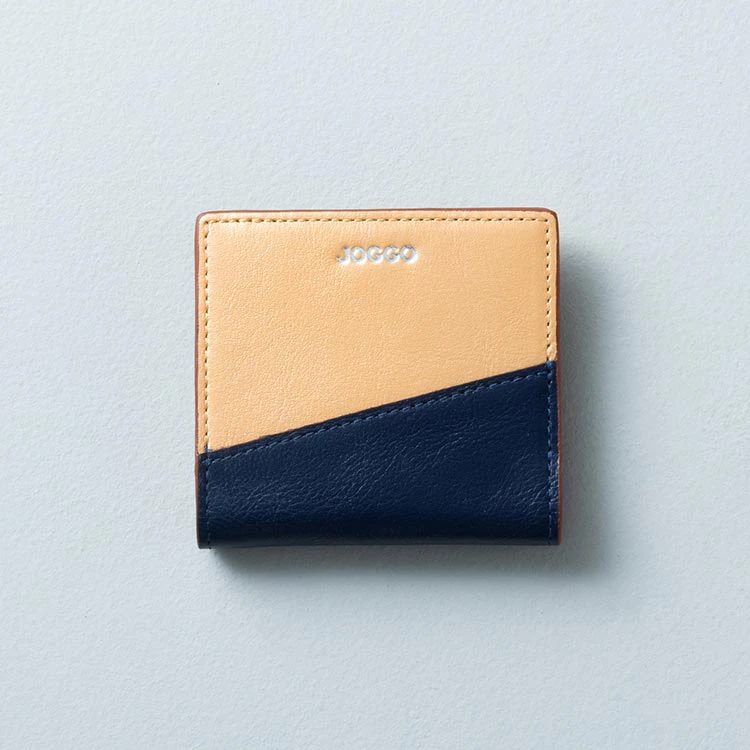 ２つ折りエッジカラー財布（アシンメトリー）