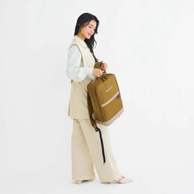 CORDURA® ECO ビジネスバックパック（エスプレッソブラウン・グレージュ）