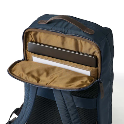 CORDURA® ECO ビジネスバックパック（ミッドナイトネイビー・エスプレッソブラウン）