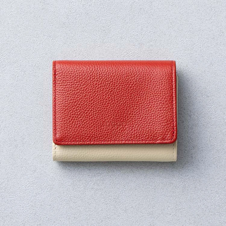 ３つ折りミニ財布（エンボス）