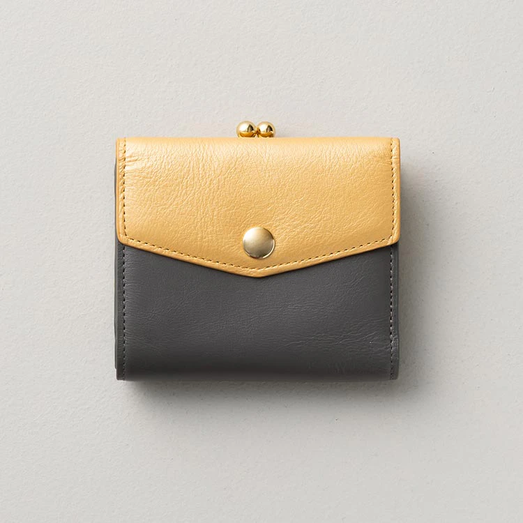 がま口２つ折り財布