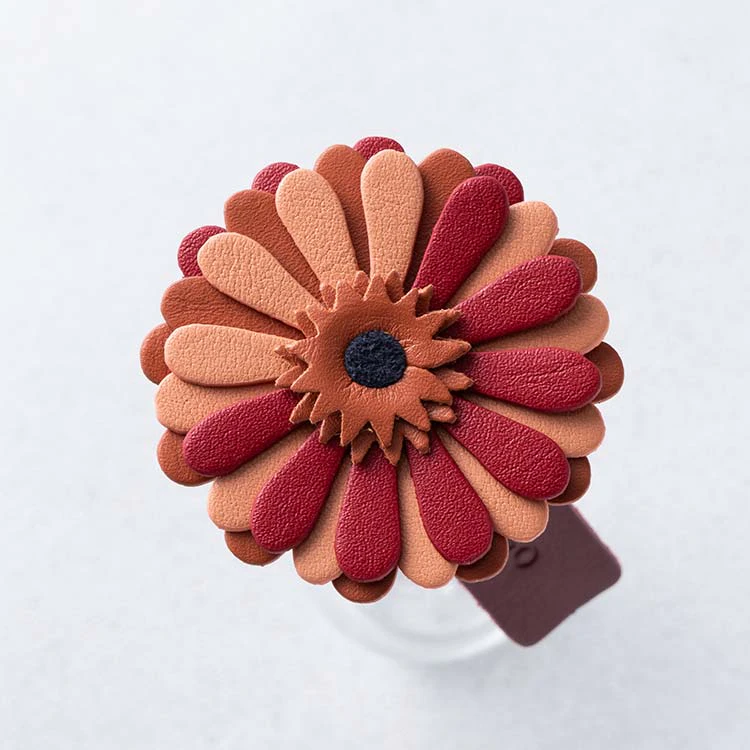 革の一輪花(ガーベラ)