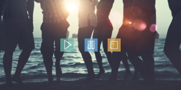 Music Video Play Pause Button Multimedia Internet Concept