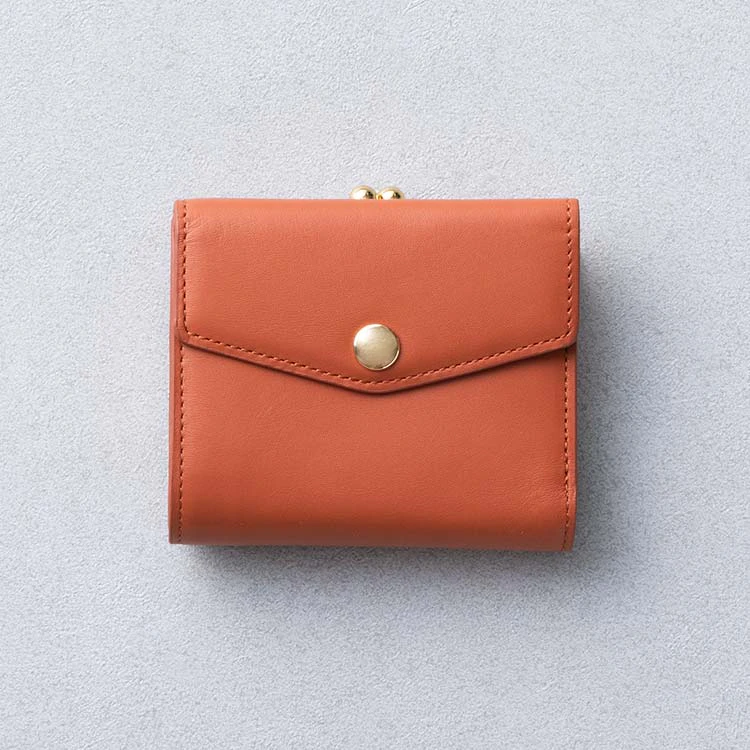 がま口2つ折り財布