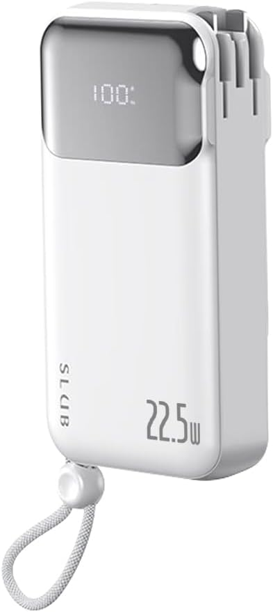 明誠 モバイルバッテリー 10000mAh 37Wh コンセント一体型 本体