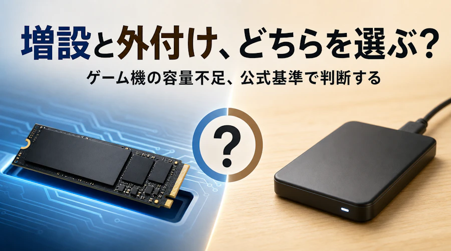 PS5の容量不足、M.2 SSDとUSB外付けどちらを選ぶ?公式基準とおすすめ10選