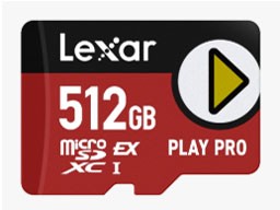Lexar PLAY PRO microSDXC Express Card 512GB