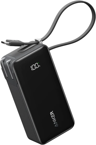 Anker Power Bank (10000mAh, Fusion, Built-In USB-C Cable) A1637
