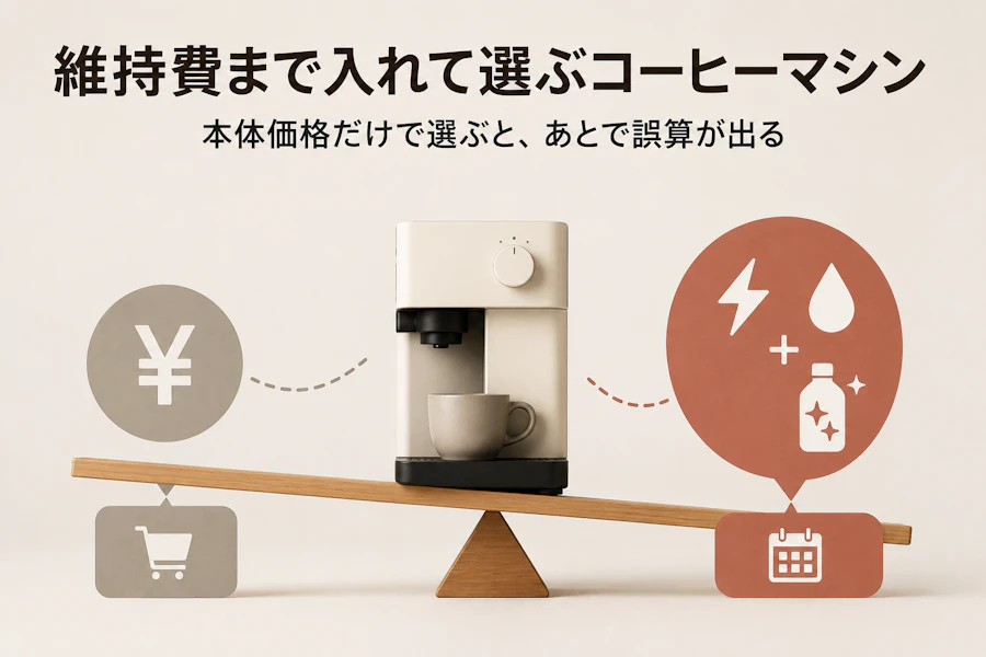 デロンギ全自動コーヒーメーカーの電気代・デスケーリング費用は？維持費込みコスパ比較