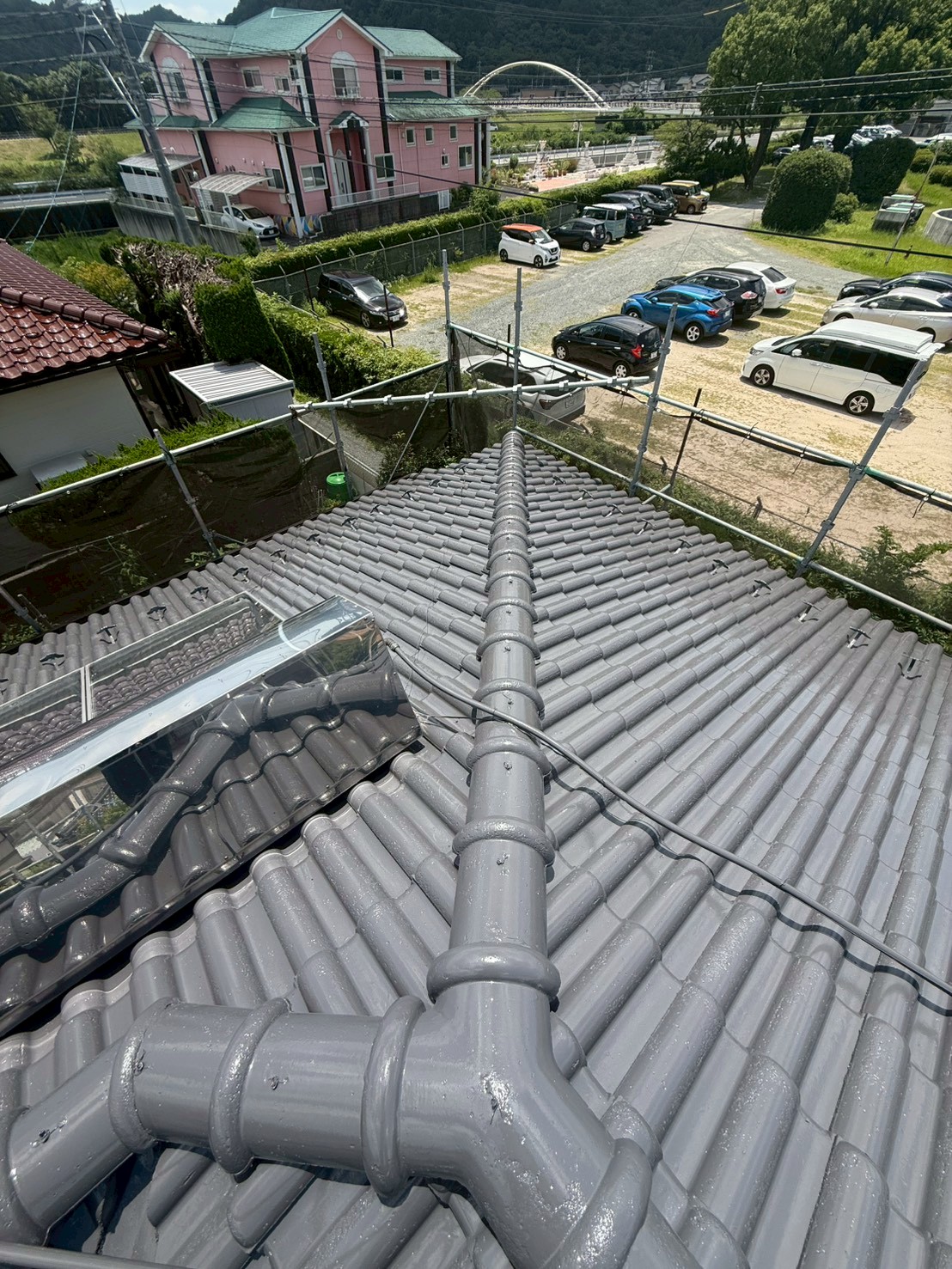 🏠Y様邸　屋根塗装工事🏠　 完工🦊✨