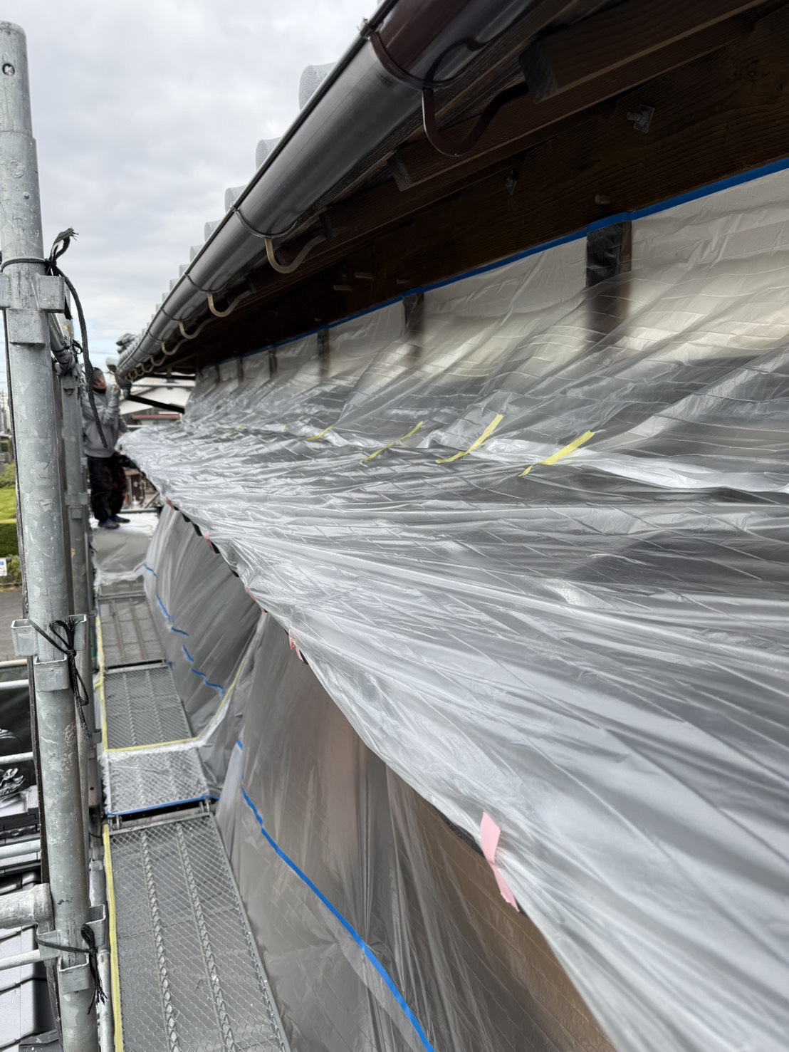 雨樋110m、破風10㎡、軒68㎡、ひさし4㎡