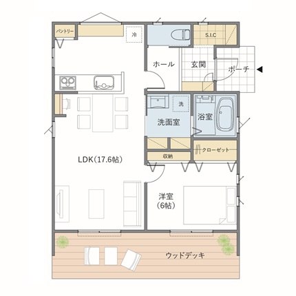 17坪間取り例