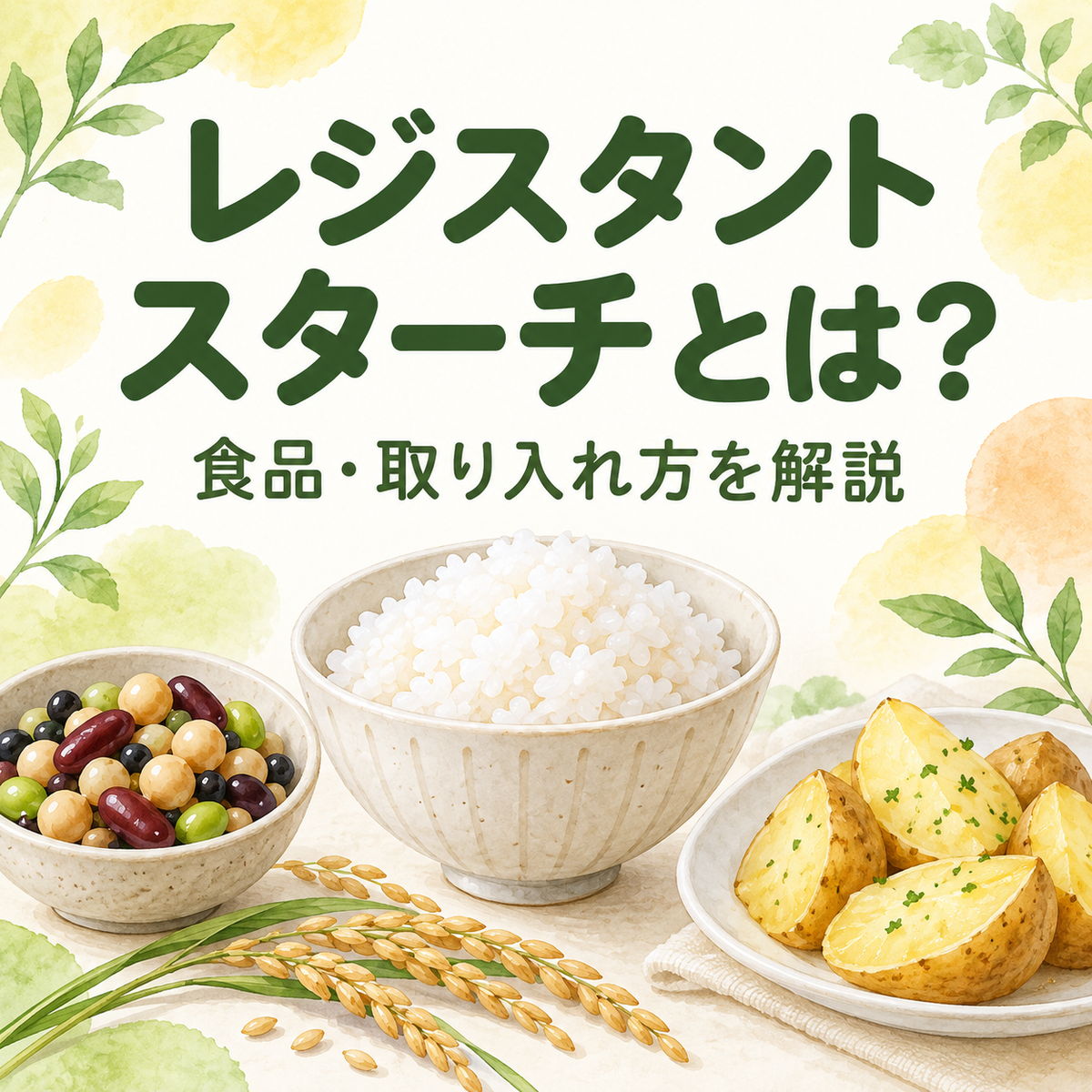 レジスタントスターチとは？働き・多く含む食品と冷やご飯の取り入れ方