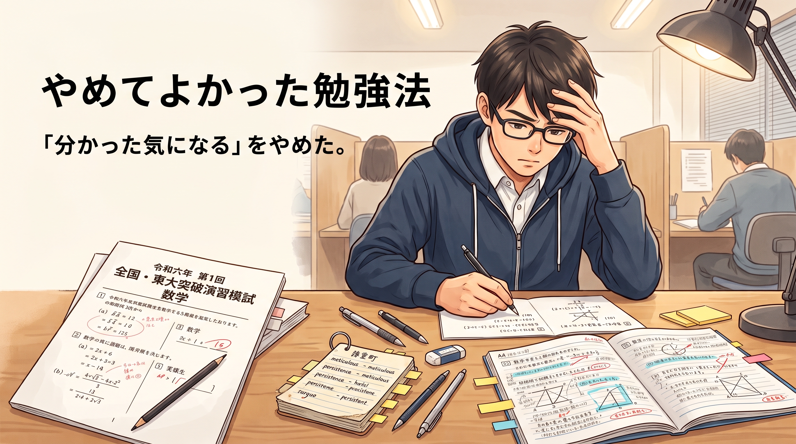 東大合格者は「効率より地道」だった――自作単語帳と3日間の模試復習が教えてくれたこと