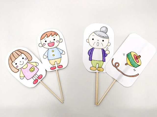 お正月の由来ペープサート9