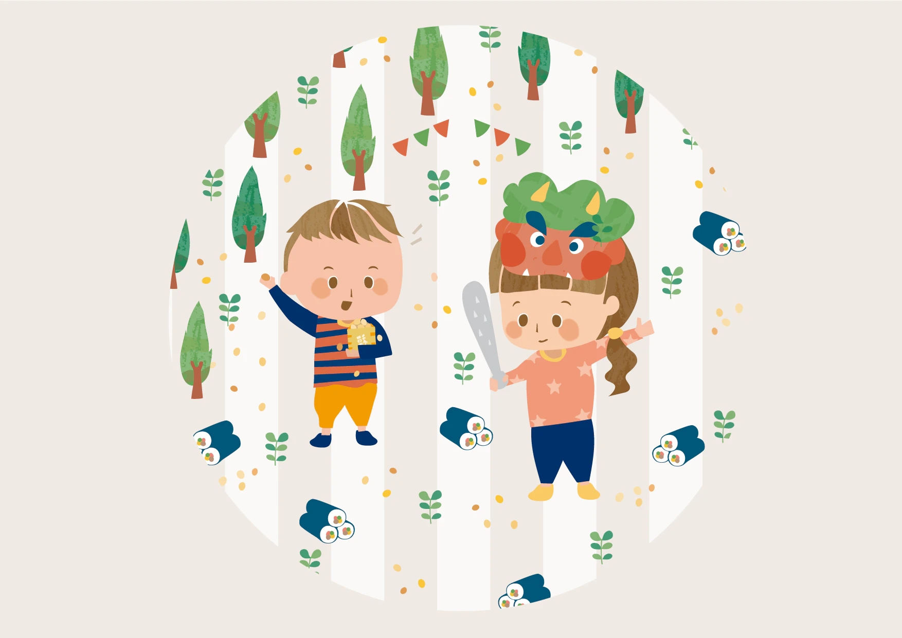 節分の子どもたち