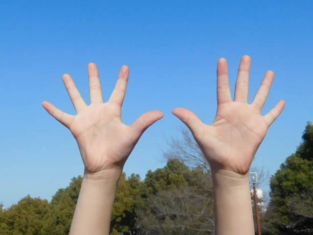 青空と手のひら