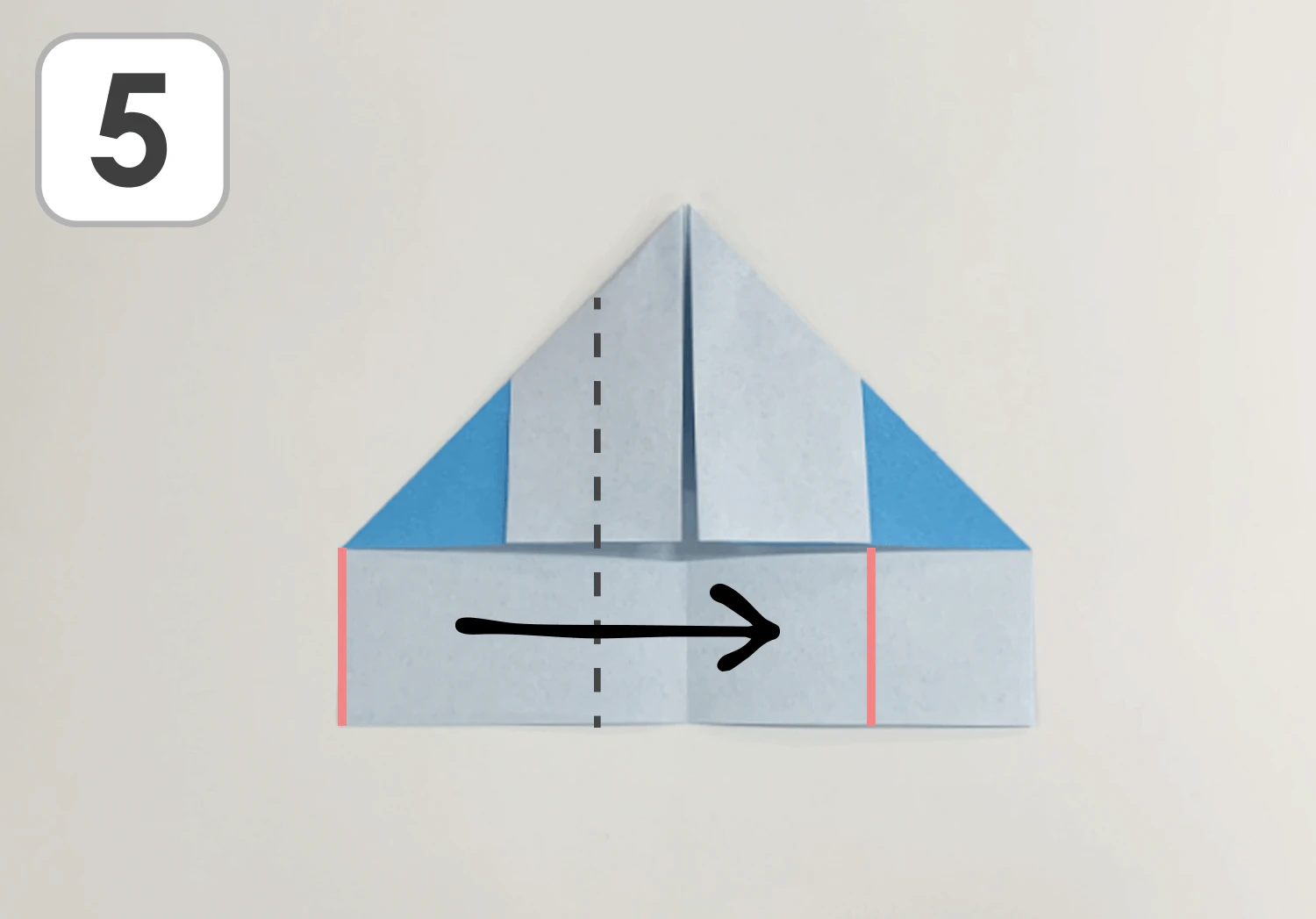 ロケットの折り方5