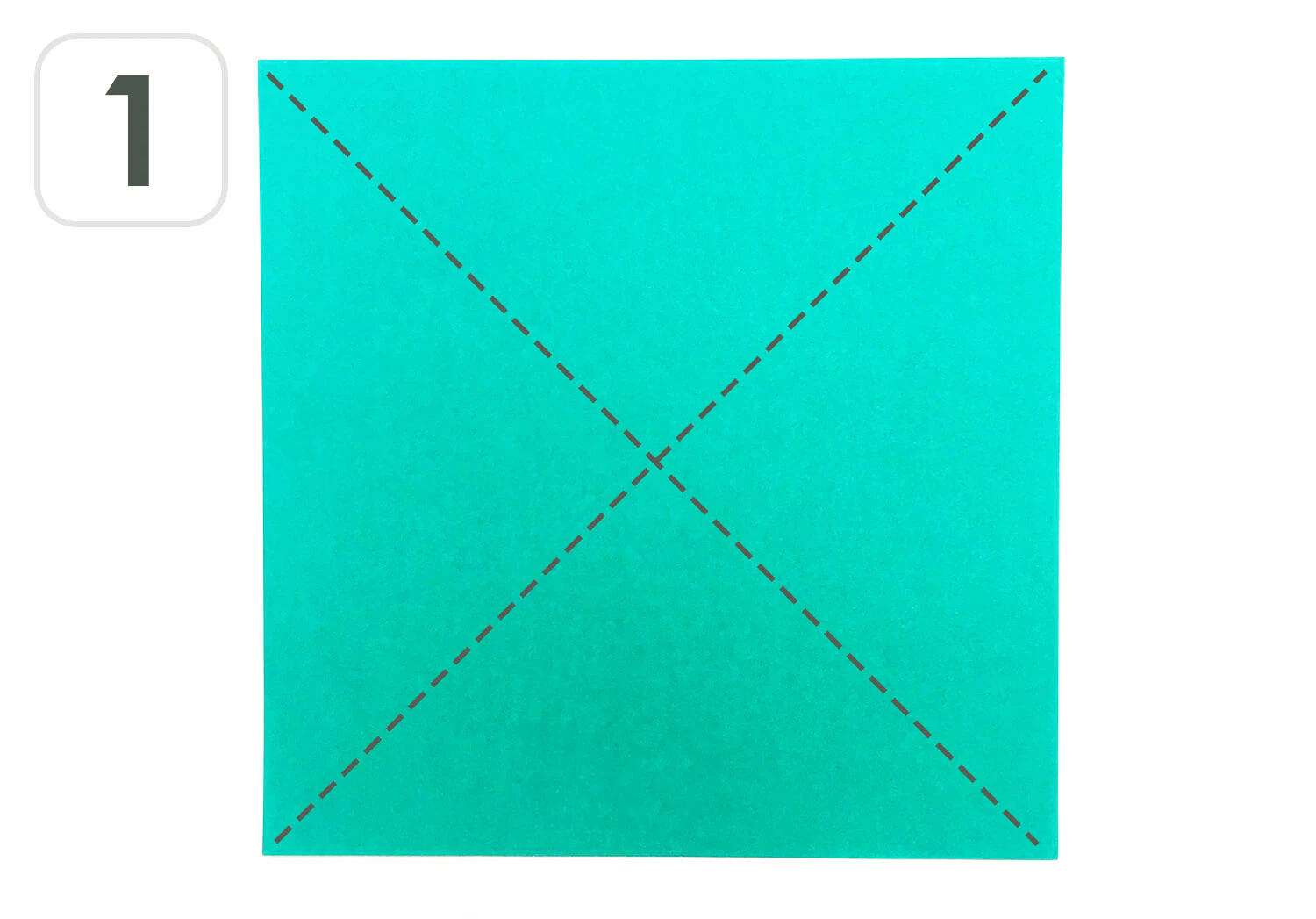 おりがみツリー作り方1