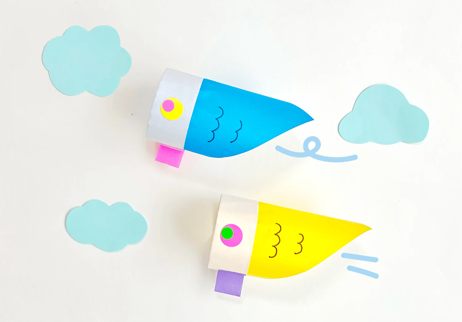 こいのぼり紙飛行機