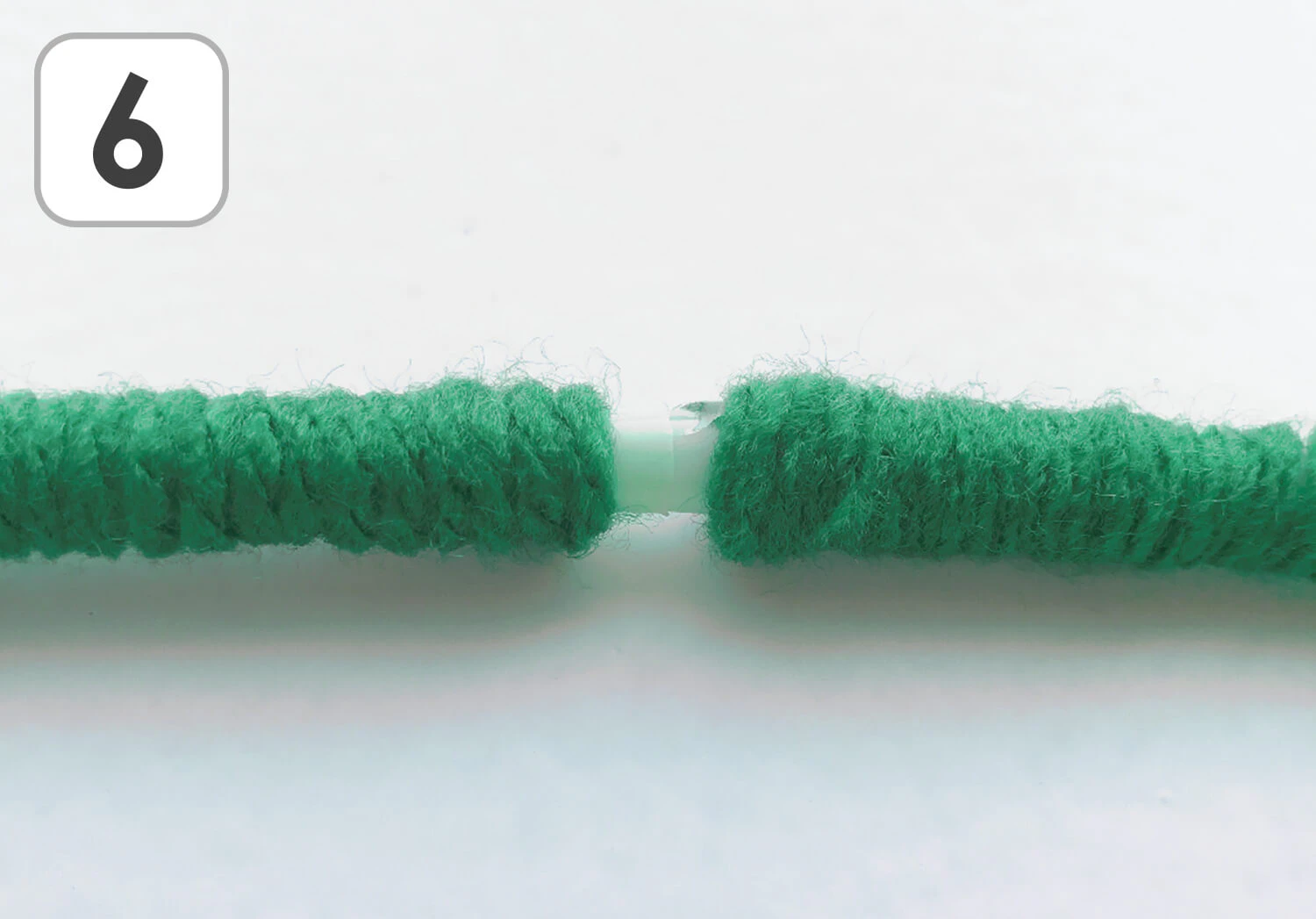 毛糸とストローの星飾りの製作手順6