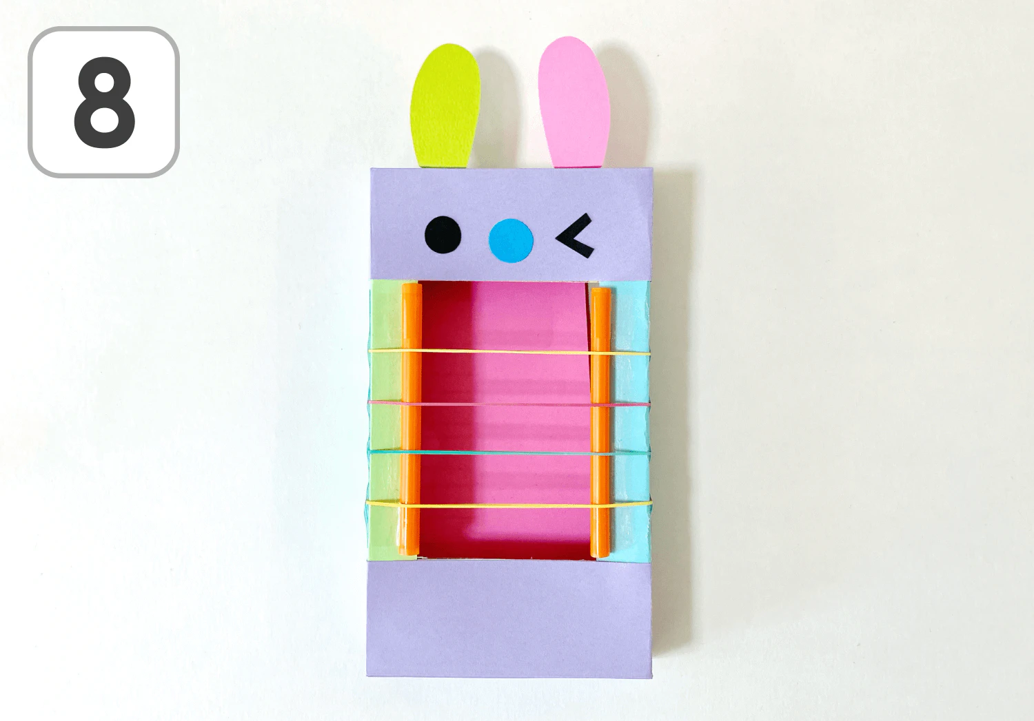 うさぎの空箱ギターの製作手順8