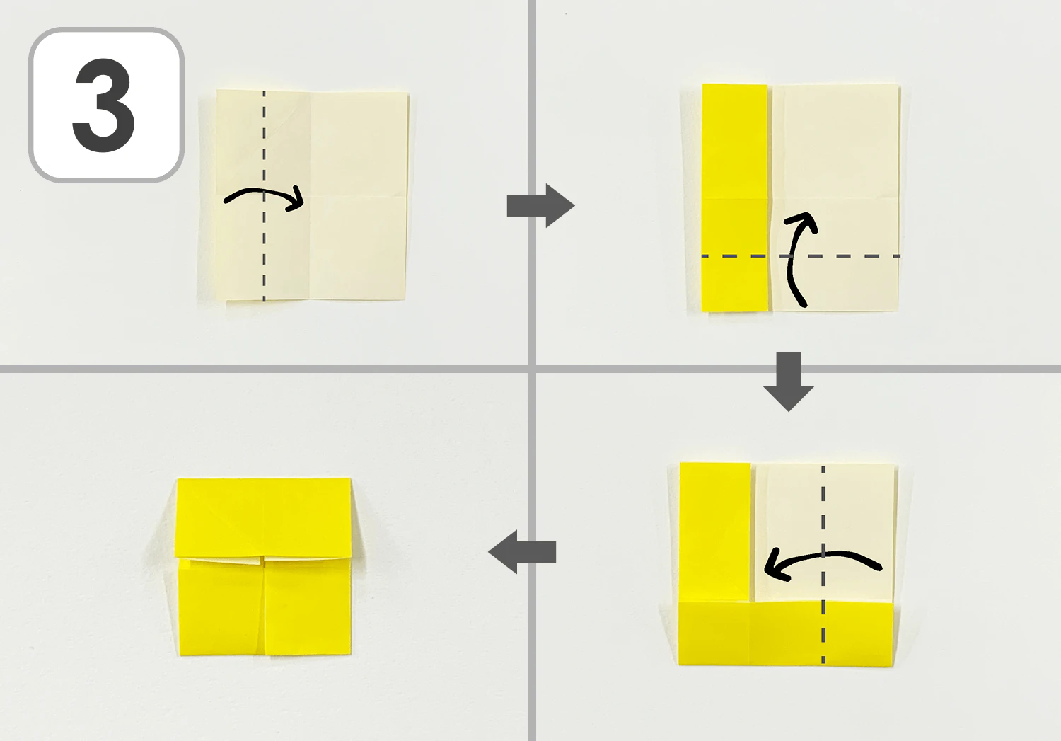 菜の花の折り方３