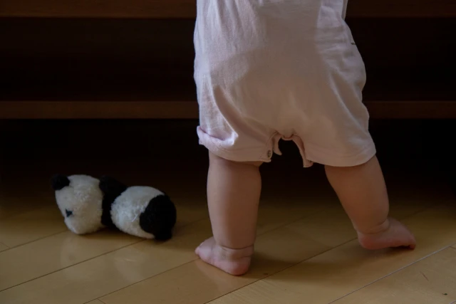 ぬいぐるみと赤ちゃん